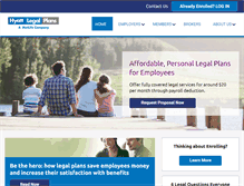 Tablet Screenshot of legalplans.com